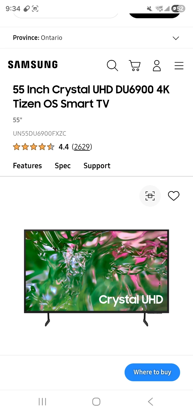 Samsung 55" Smart TV - photo 2