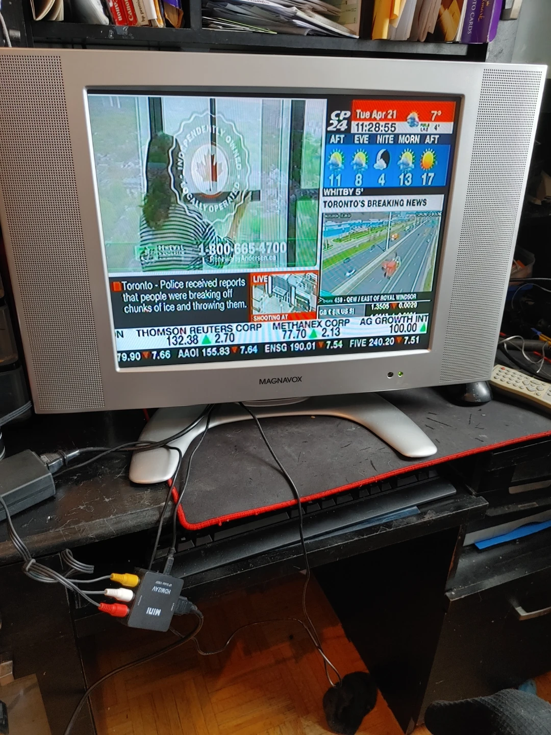 Magnavox CRT Television with Accessories