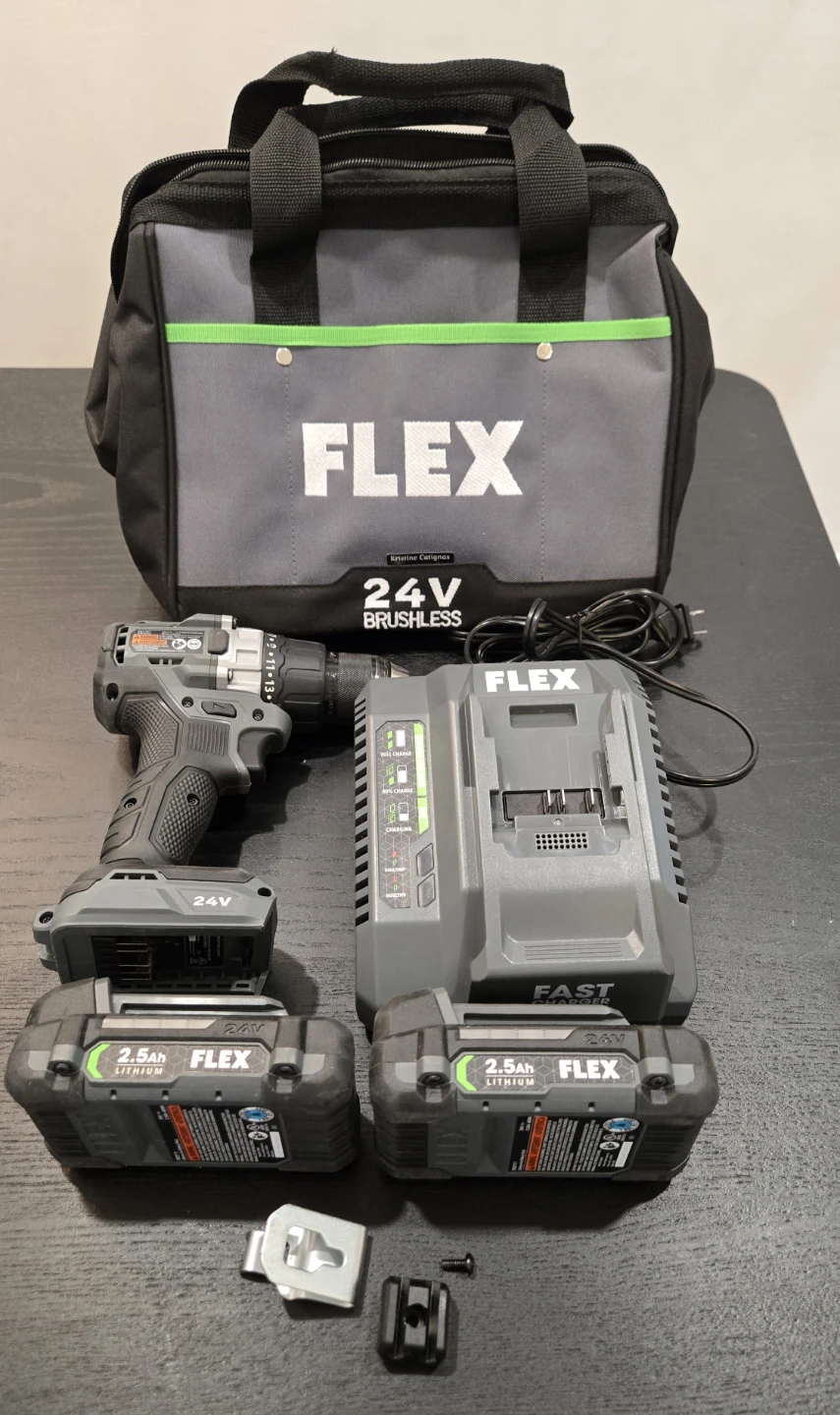 Brushless Drill Driver Kit - FLEX 24V - Like New - photo 2