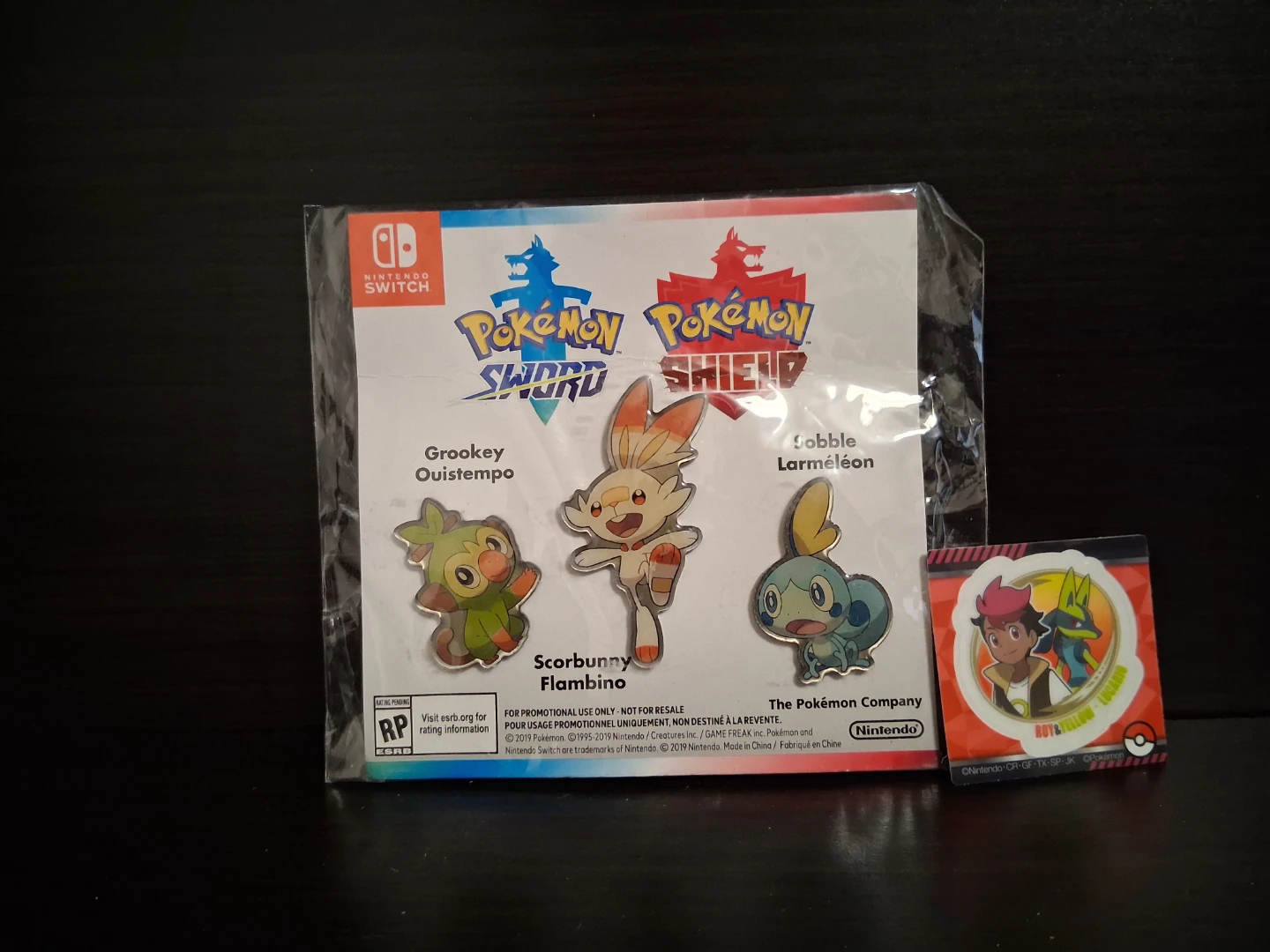Pokémon Sword and Shield Pin Set