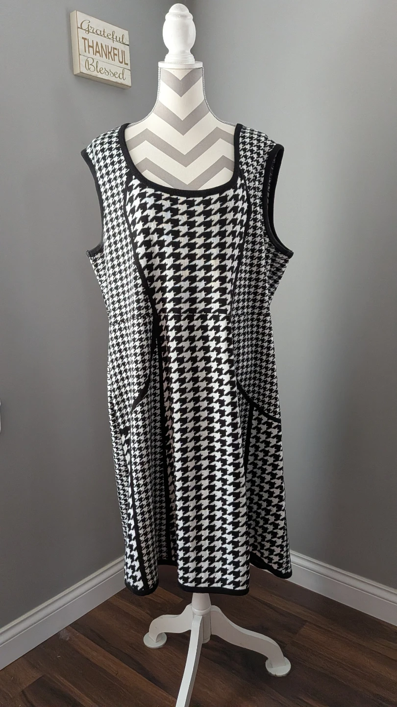 Lane Bryant Houndstooth Knit Dress Size 22/24 - photo 2
