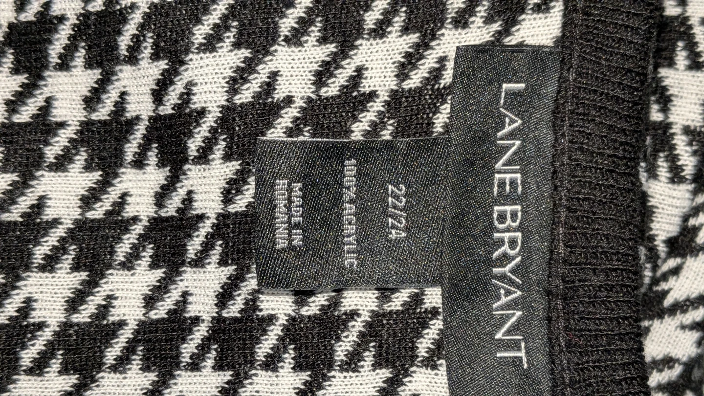 Lane Bryant Houndstooth Knit Dress Size 22/24 - photo 3