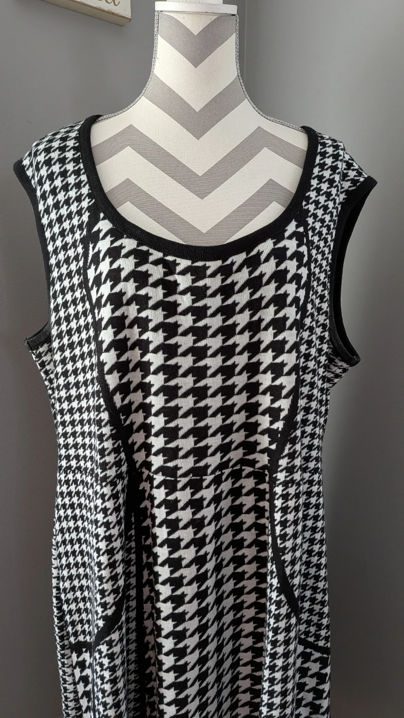 Lane Bryant Houndstooth Knit Dress Size 22/24 - photo 4