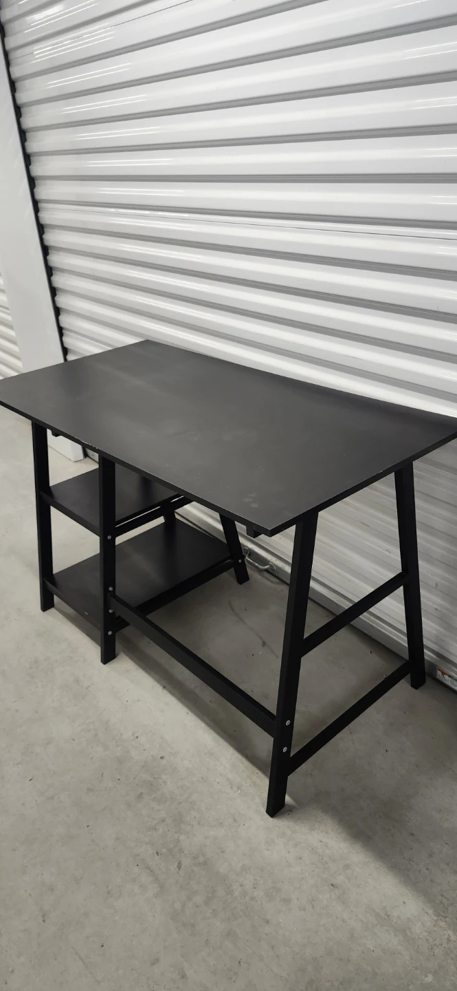 Desk with shelf