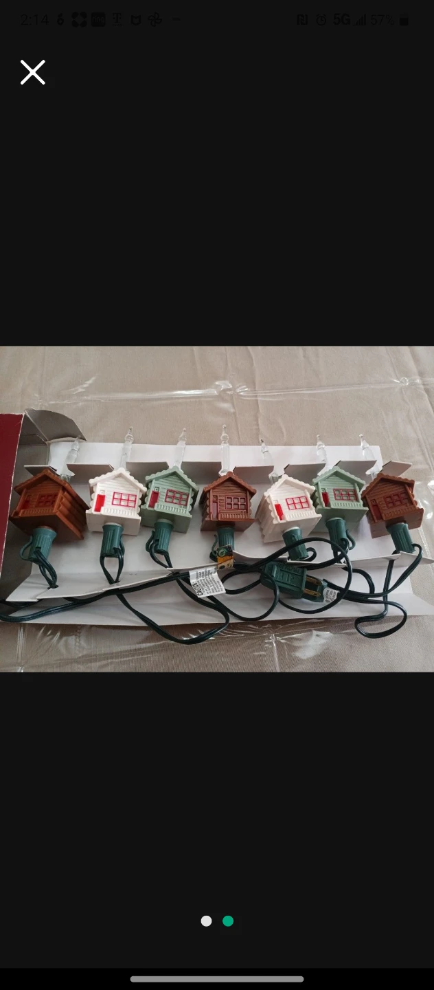 7 Bubble Log Cabin Novelty Light Set - photo 2