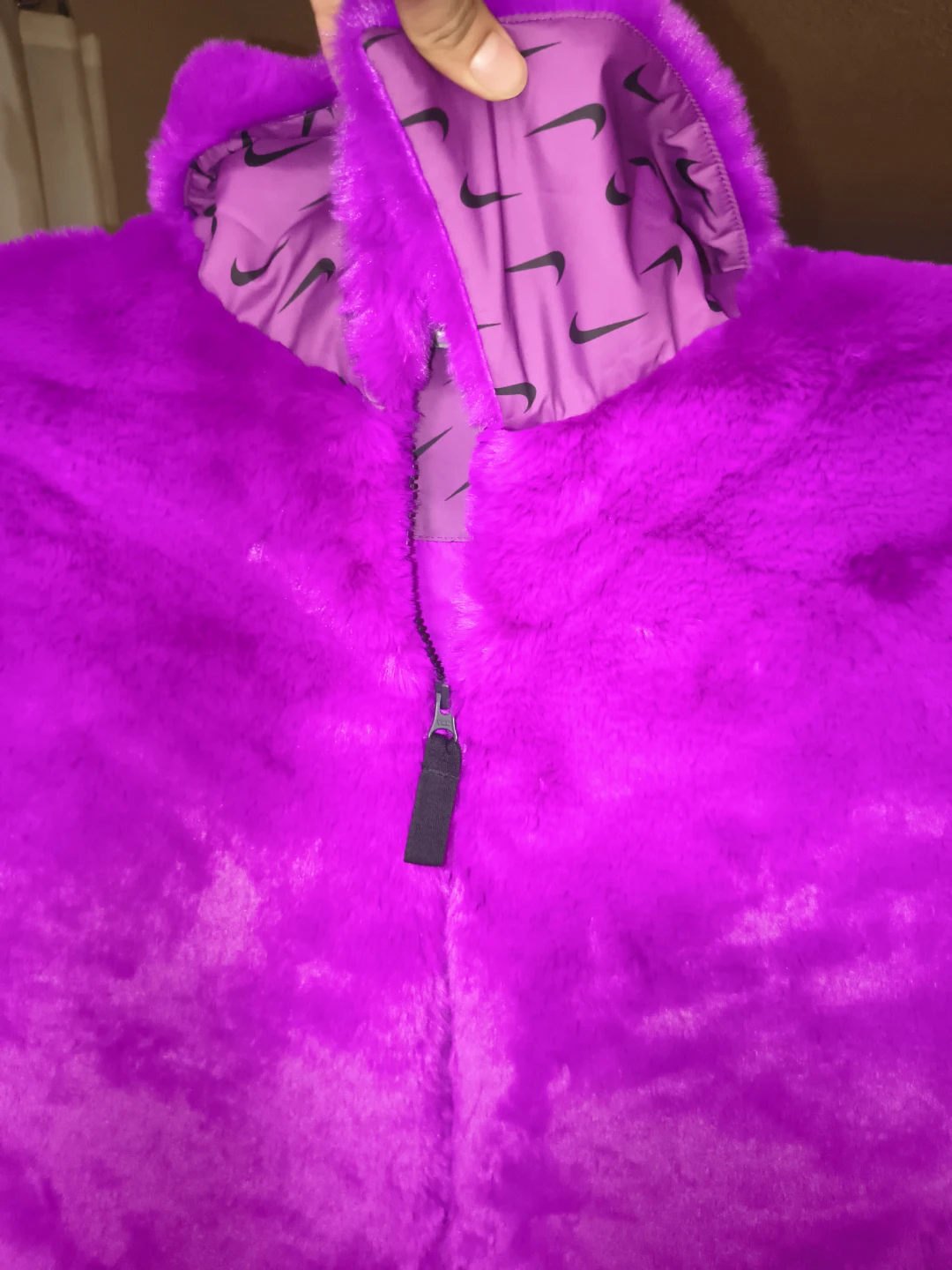 Fuzzy big swoosh 3xl jacket - photo 3