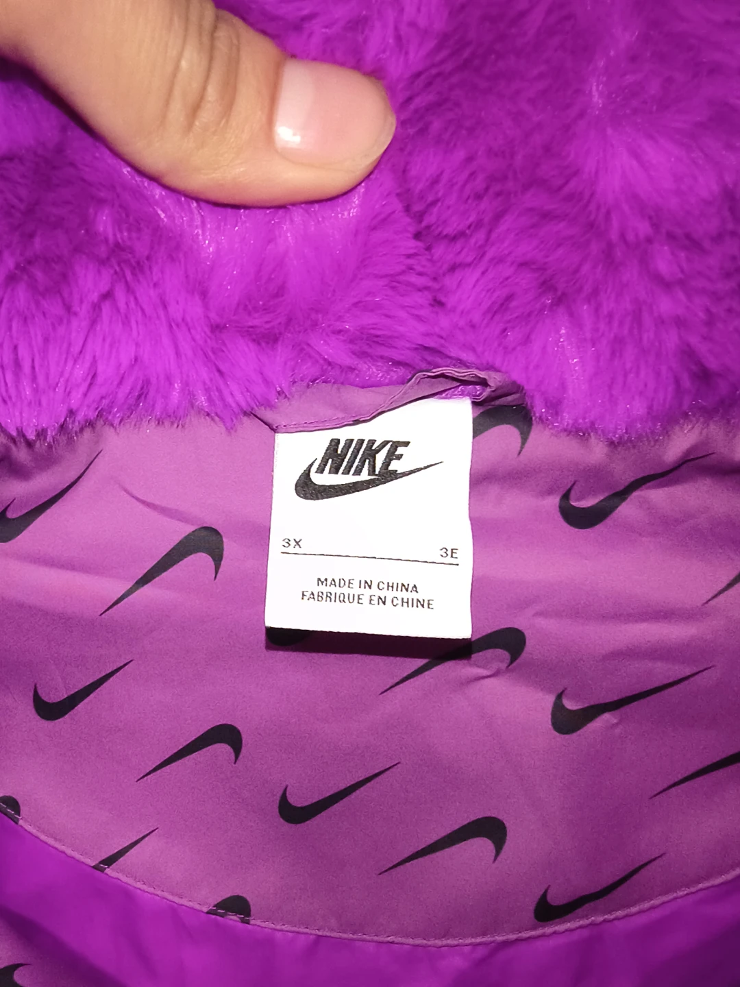 Fuzzy big swoosh 3xl jacket - photo 4