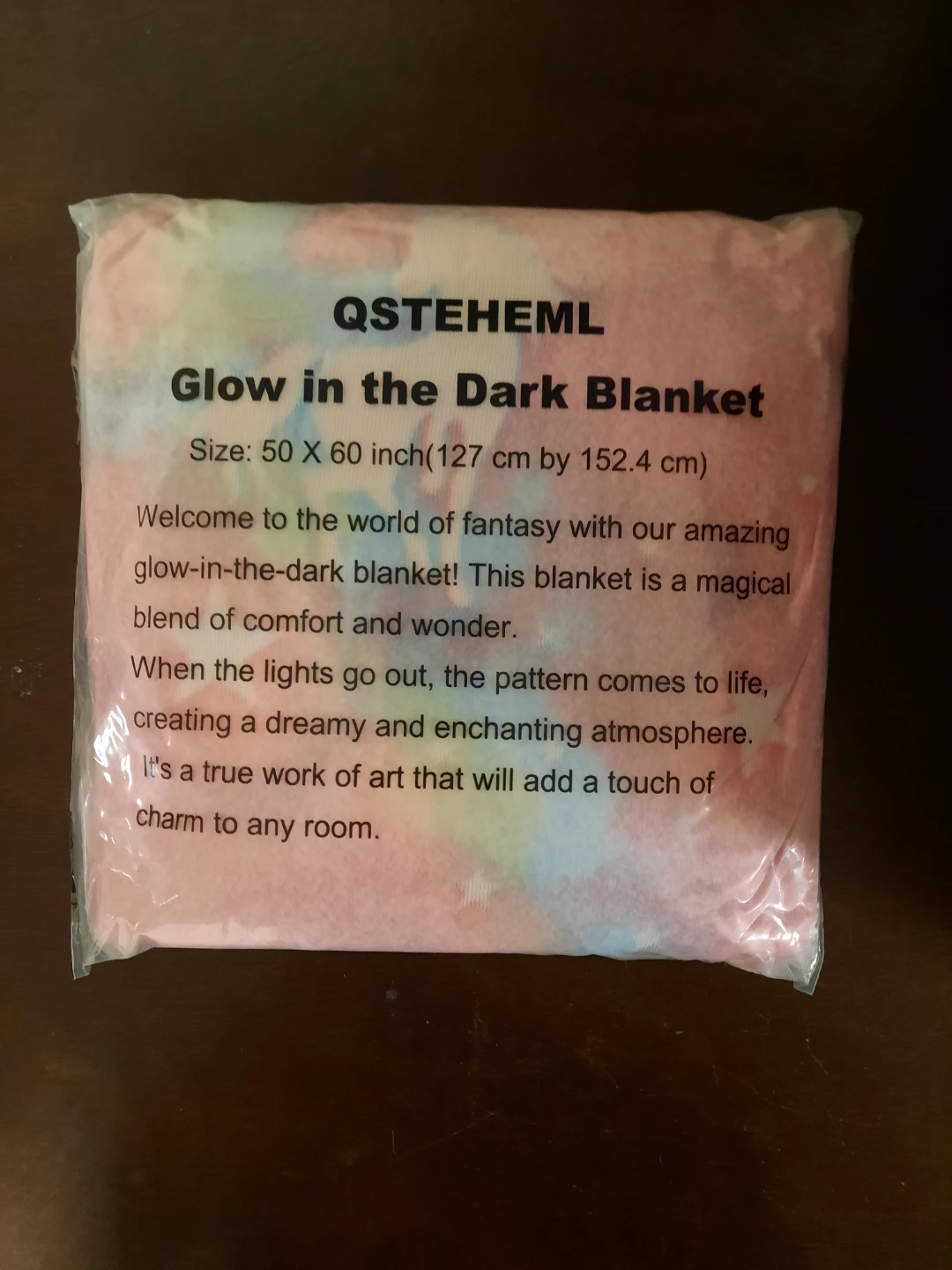 UNICORN BLANKET,  GLOW IN DARK