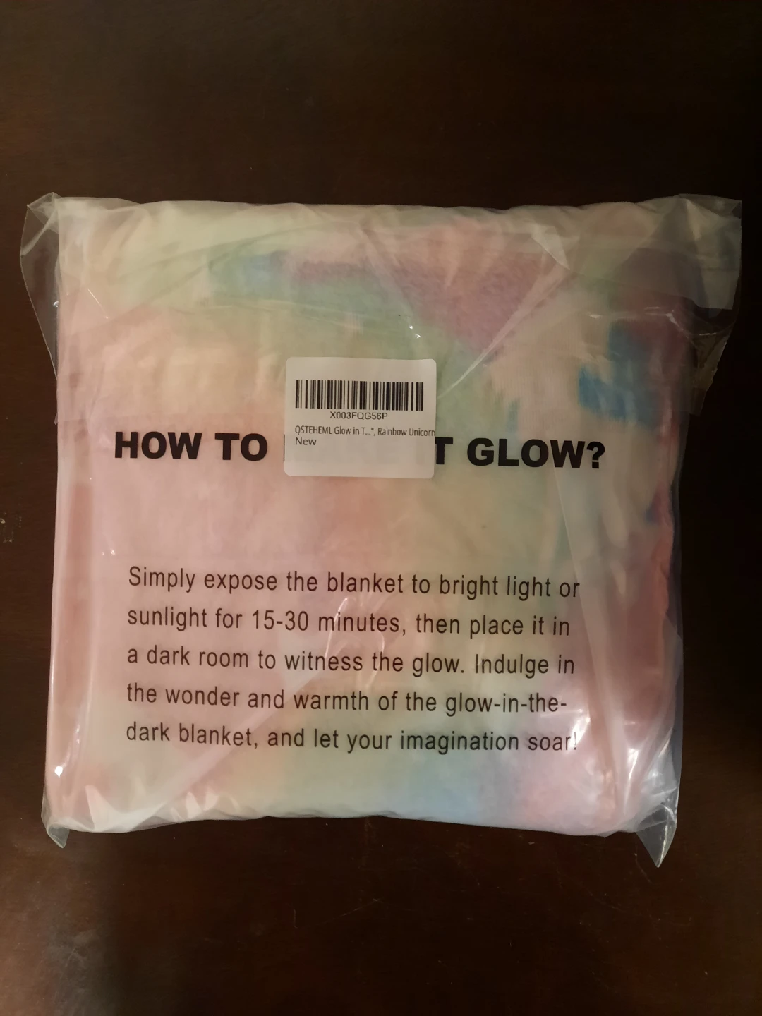 UNICORN BLANKET,  GLOW IN DARK - photo 2