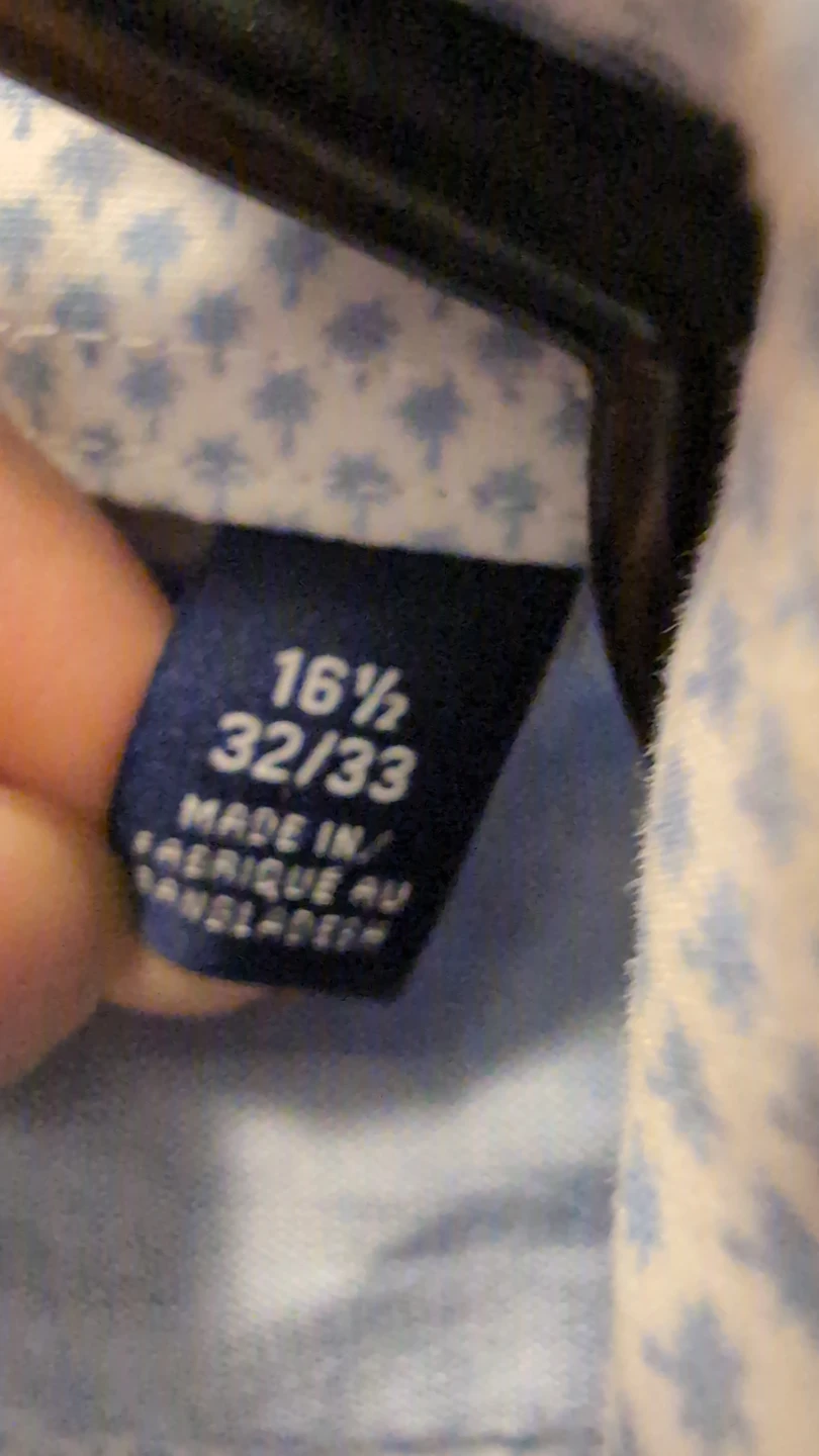 IZOD Slim Fit Dress Shirt - Blue Pattern - 16.5 Collar - photo 2