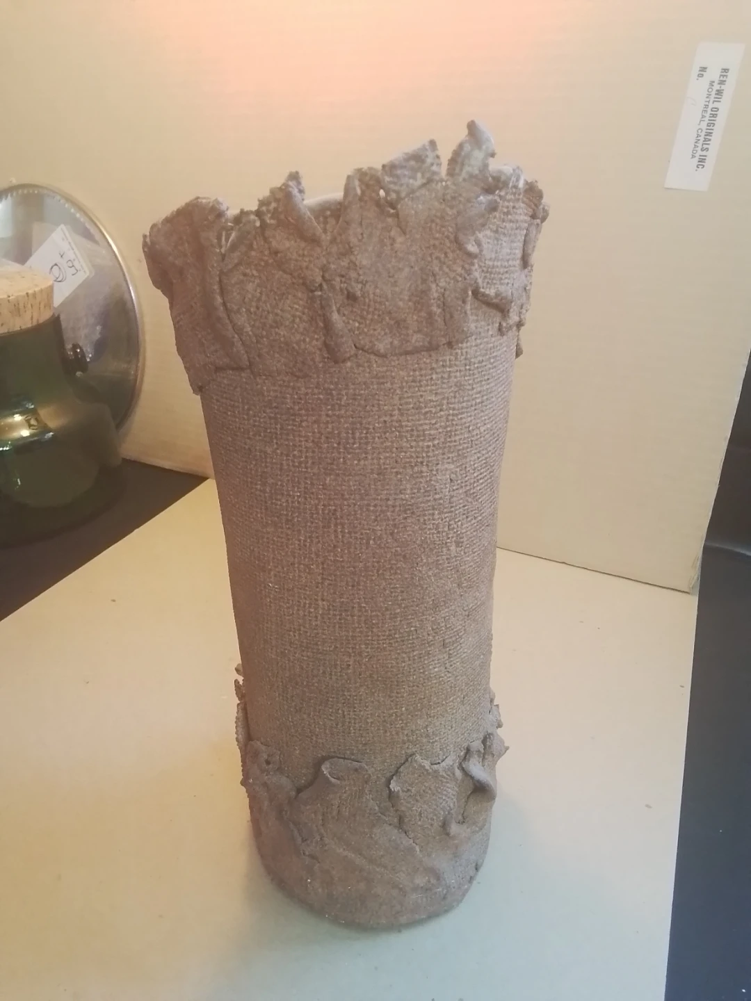 Vintage Studio Art Pottery Vase 5x12" - photo 3