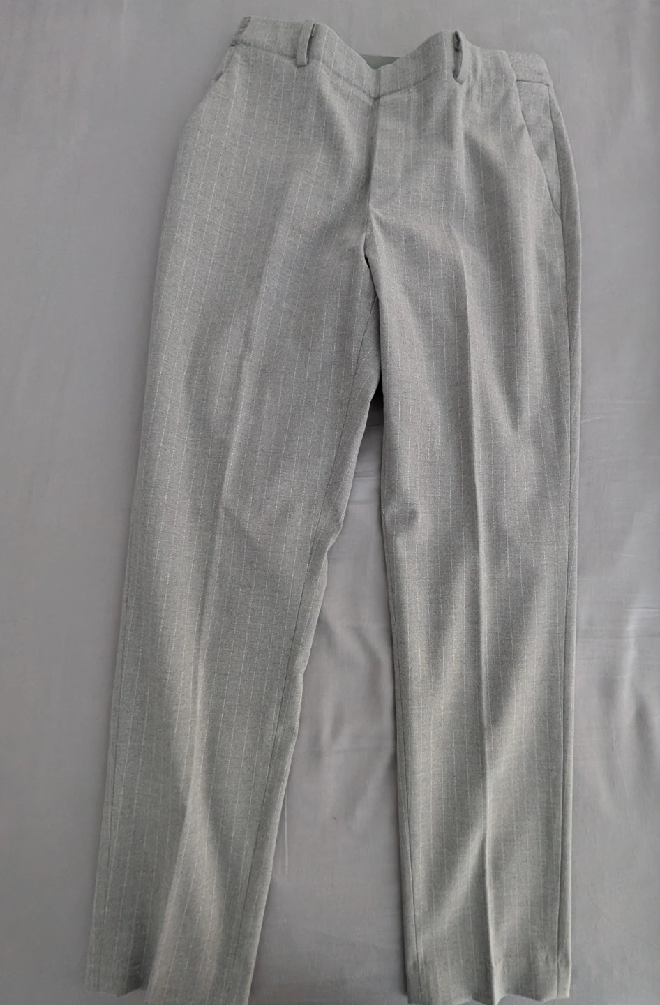 UNIQLO Grey Pinstripe Pants Size S - photo 2