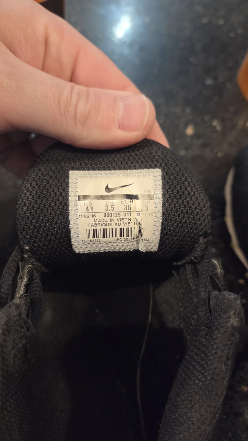 Nike Alpha Youth Cleats Black Size 4Y - photo 5