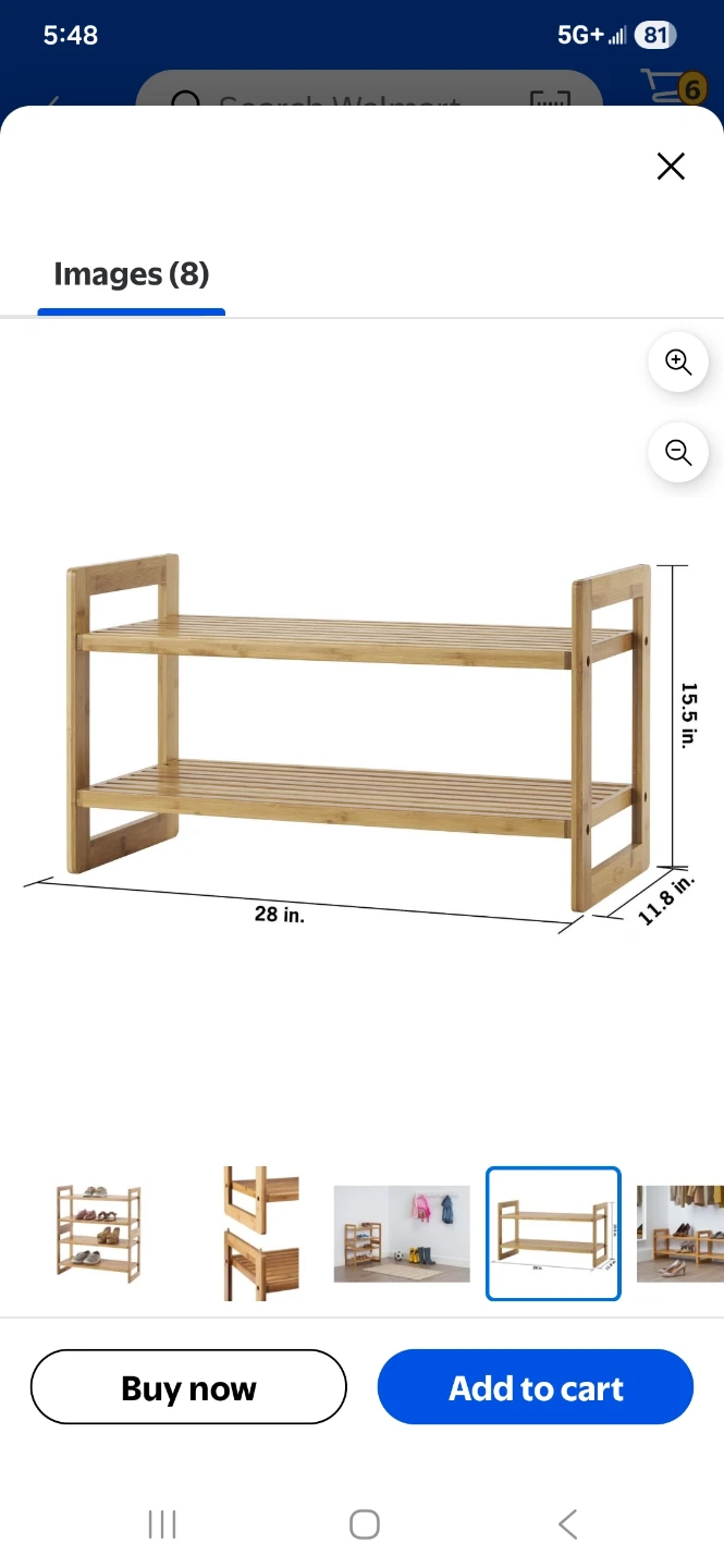 TRINITY Bamboo 4-Tier Shoe Rack - photo 5