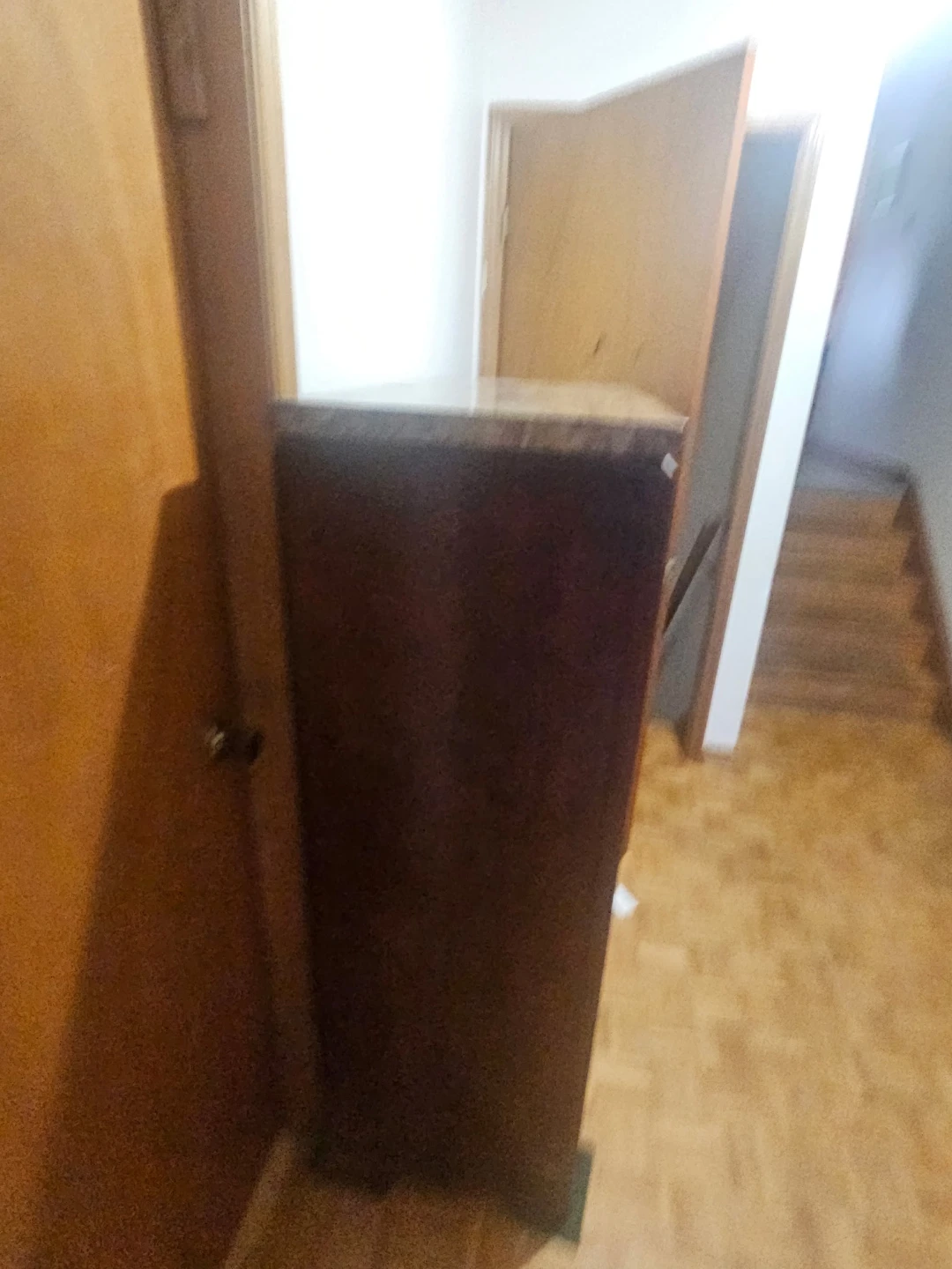 Dark Brown 5-Drawer Dresser with Marble Top - photo 2