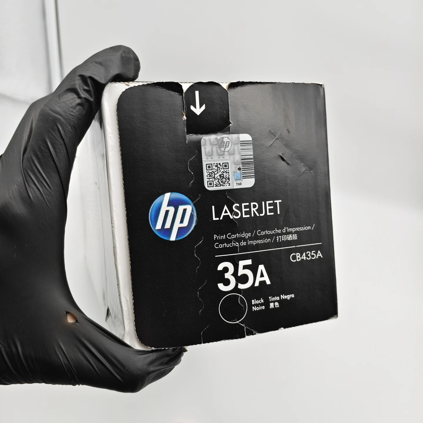 Genuine HP LaserJet 35A Black Toner Cartridge CB435A - photo 2