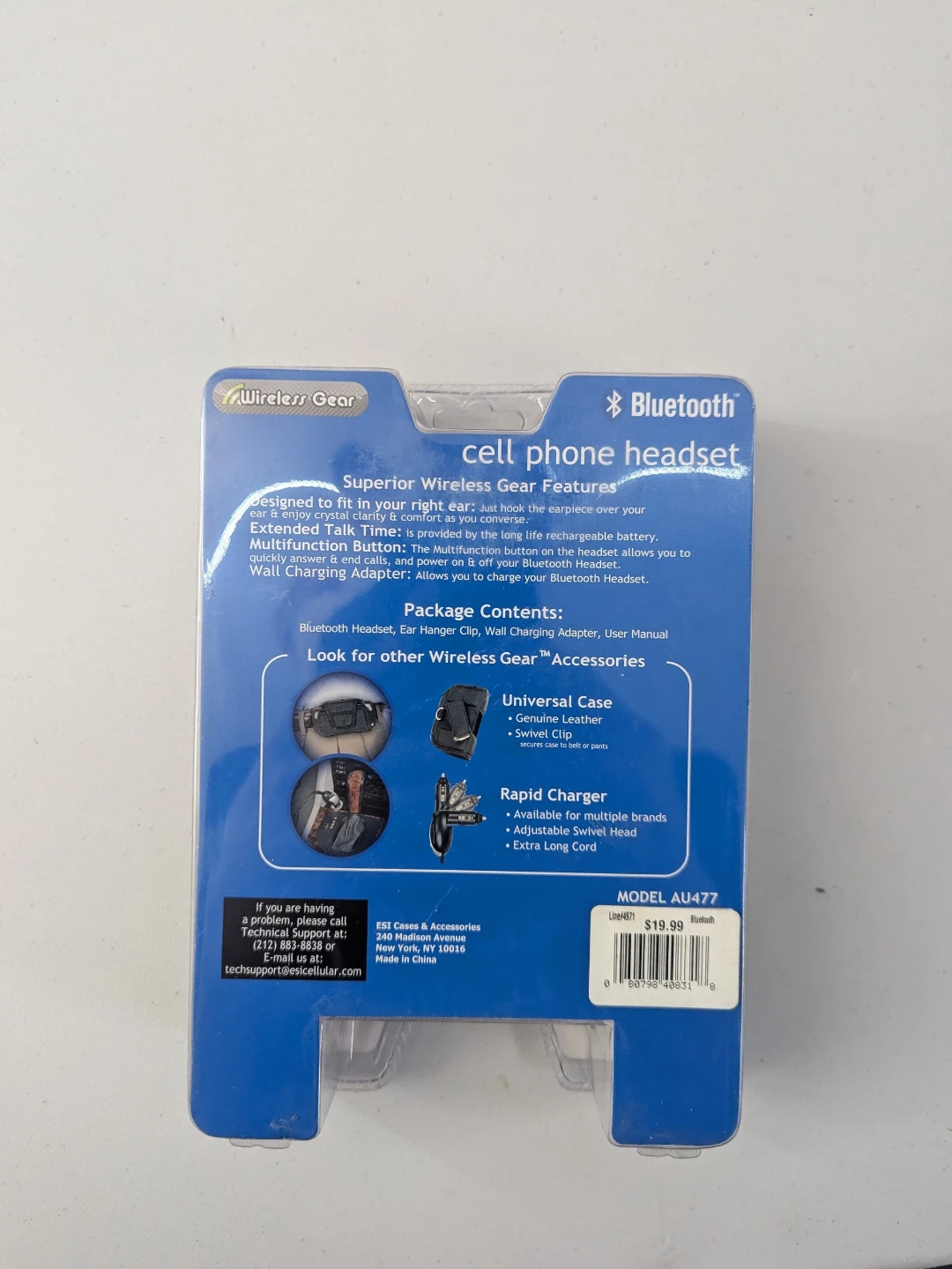 Wireless Gear Bluetooth Cell Phone Headset - photo 2