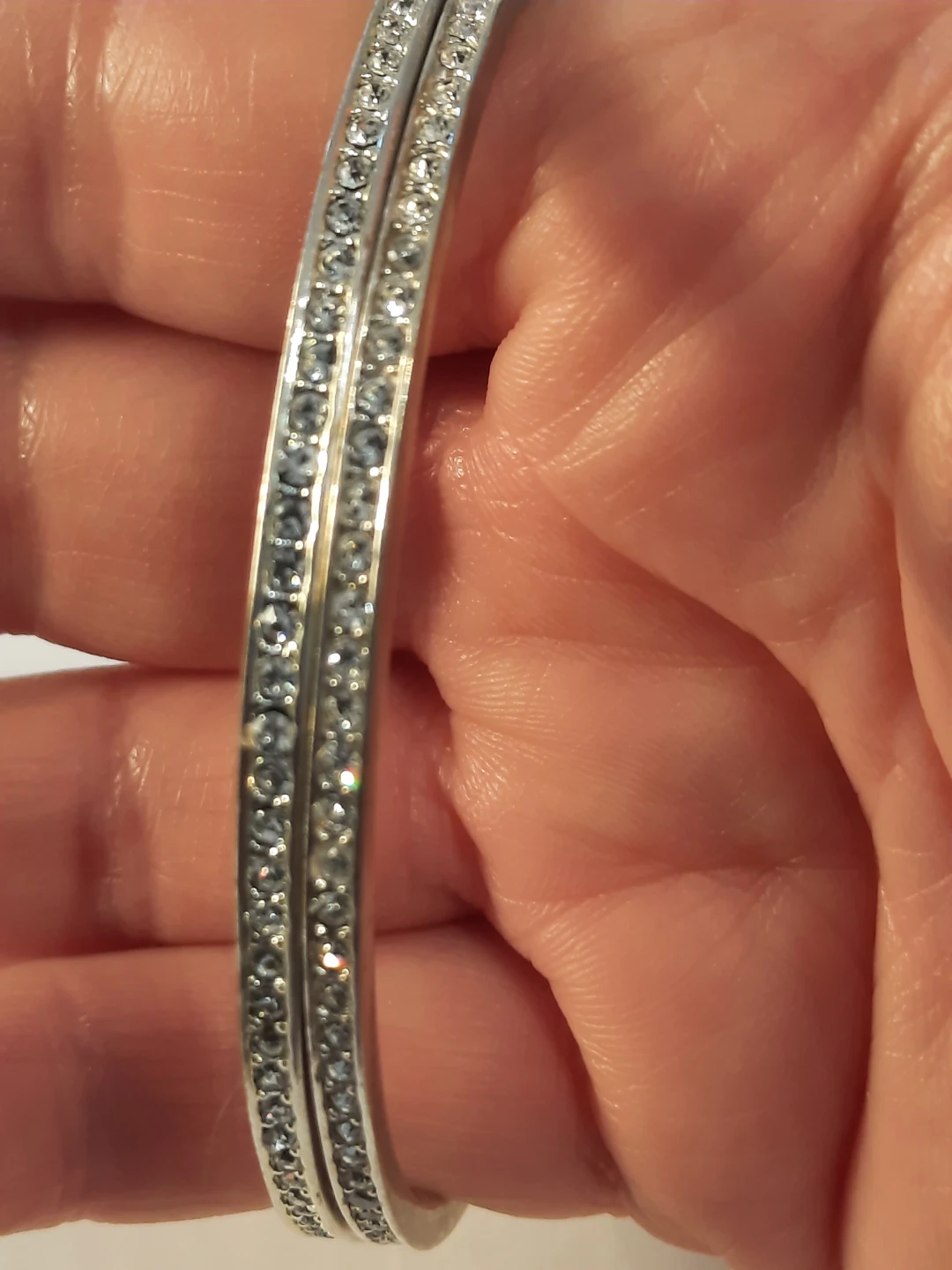RL Rhinestone Bangle Bracelets Set of 2 - photo 2