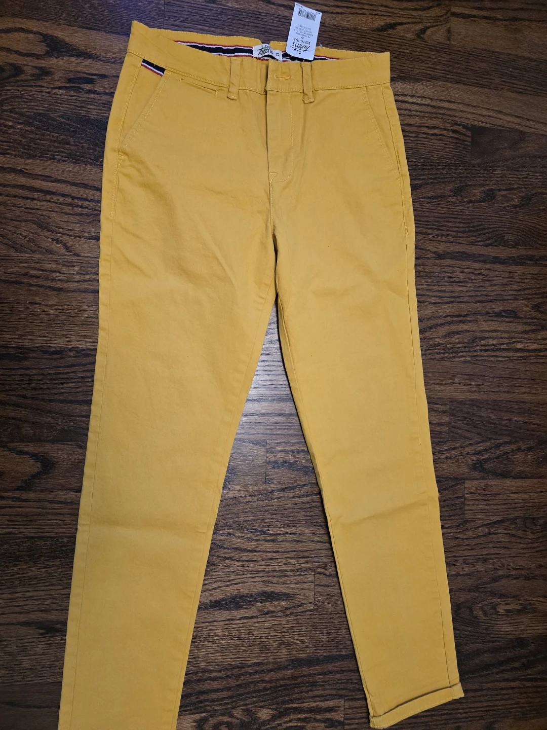 NEW French Chino pants Size 14Y yellow