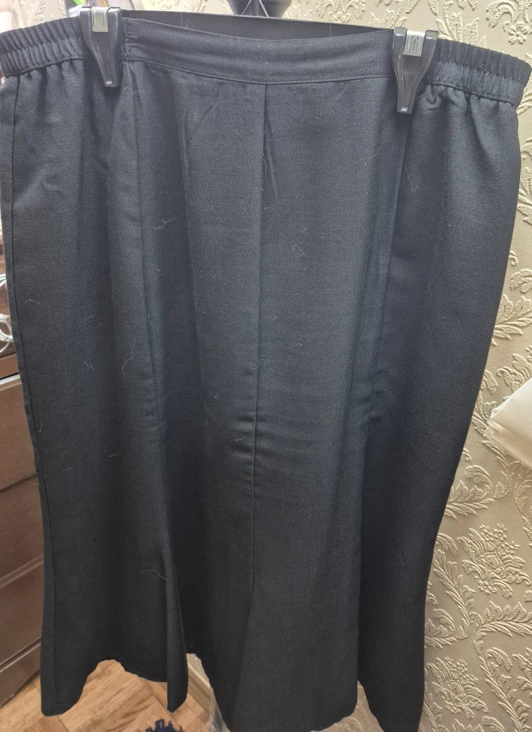 Black Polyester Skirt - Size XL