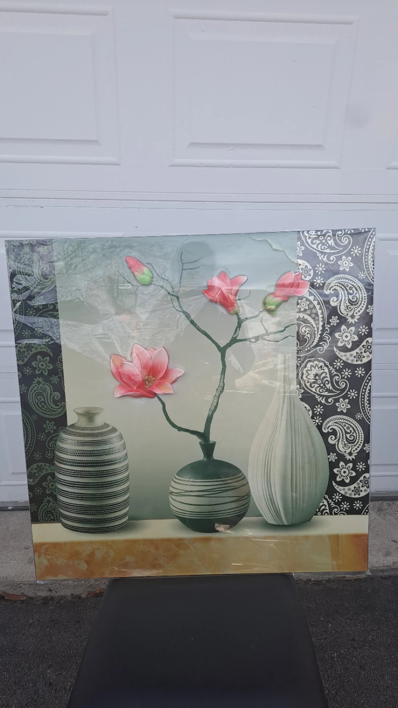Brand new Canvas Wall Art with Vases and Flowers - photo 2