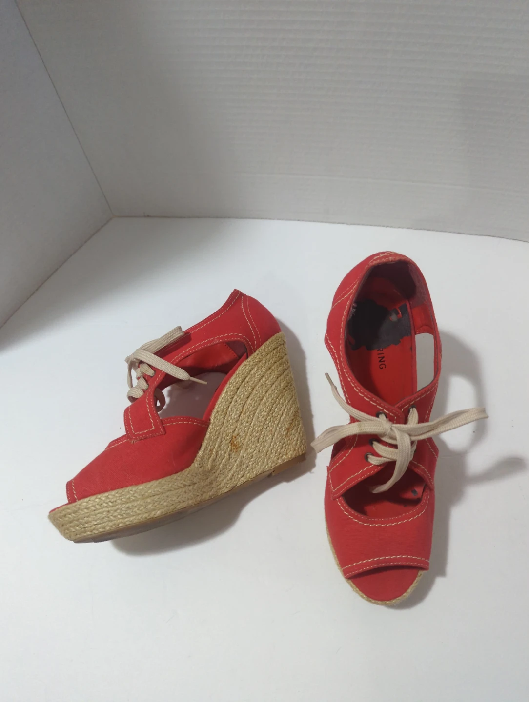 SPRING Canvas Wedge Sandals - photo 2