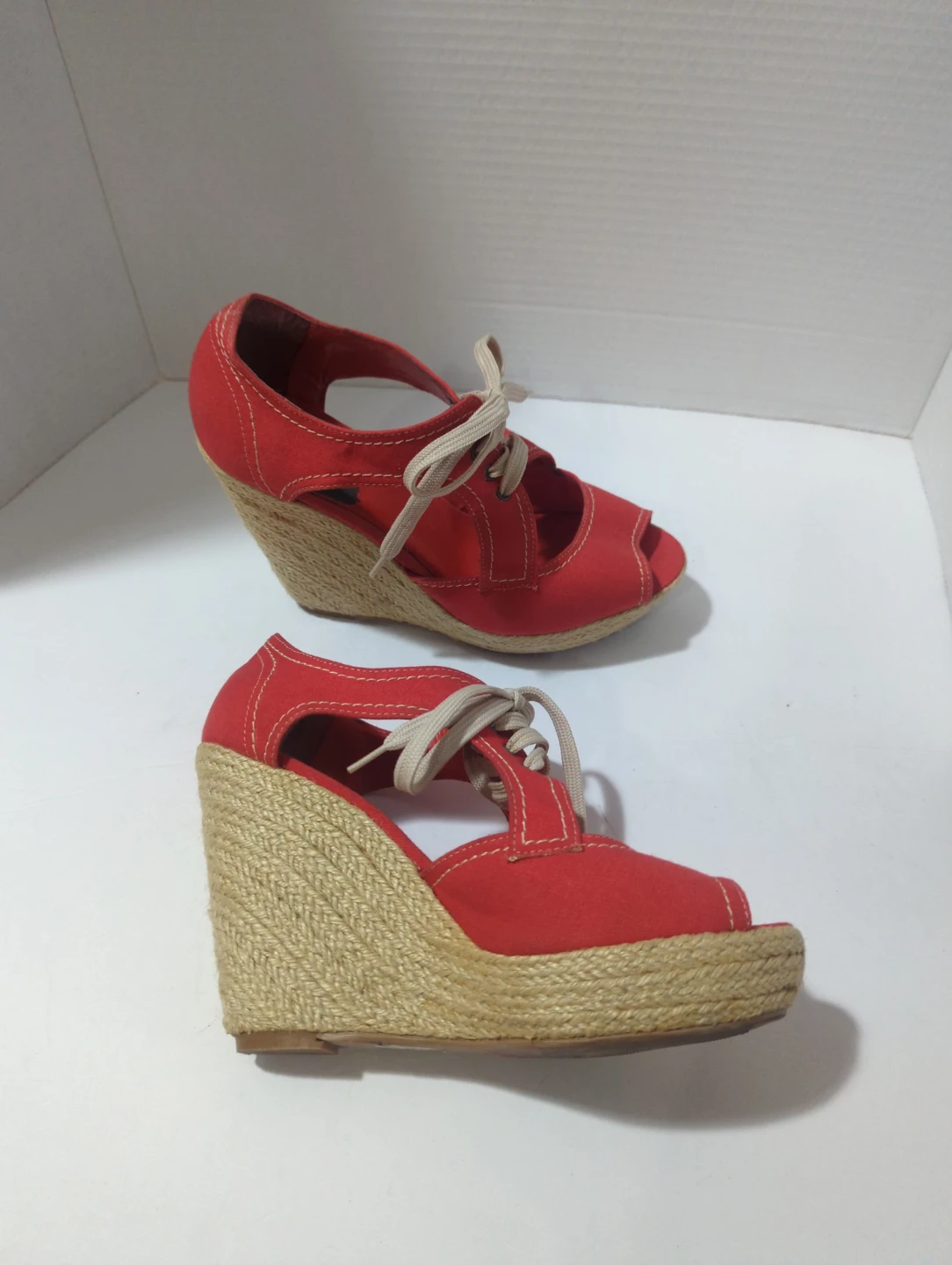 SPRING Canvas Wedge Sandals - photo 3
