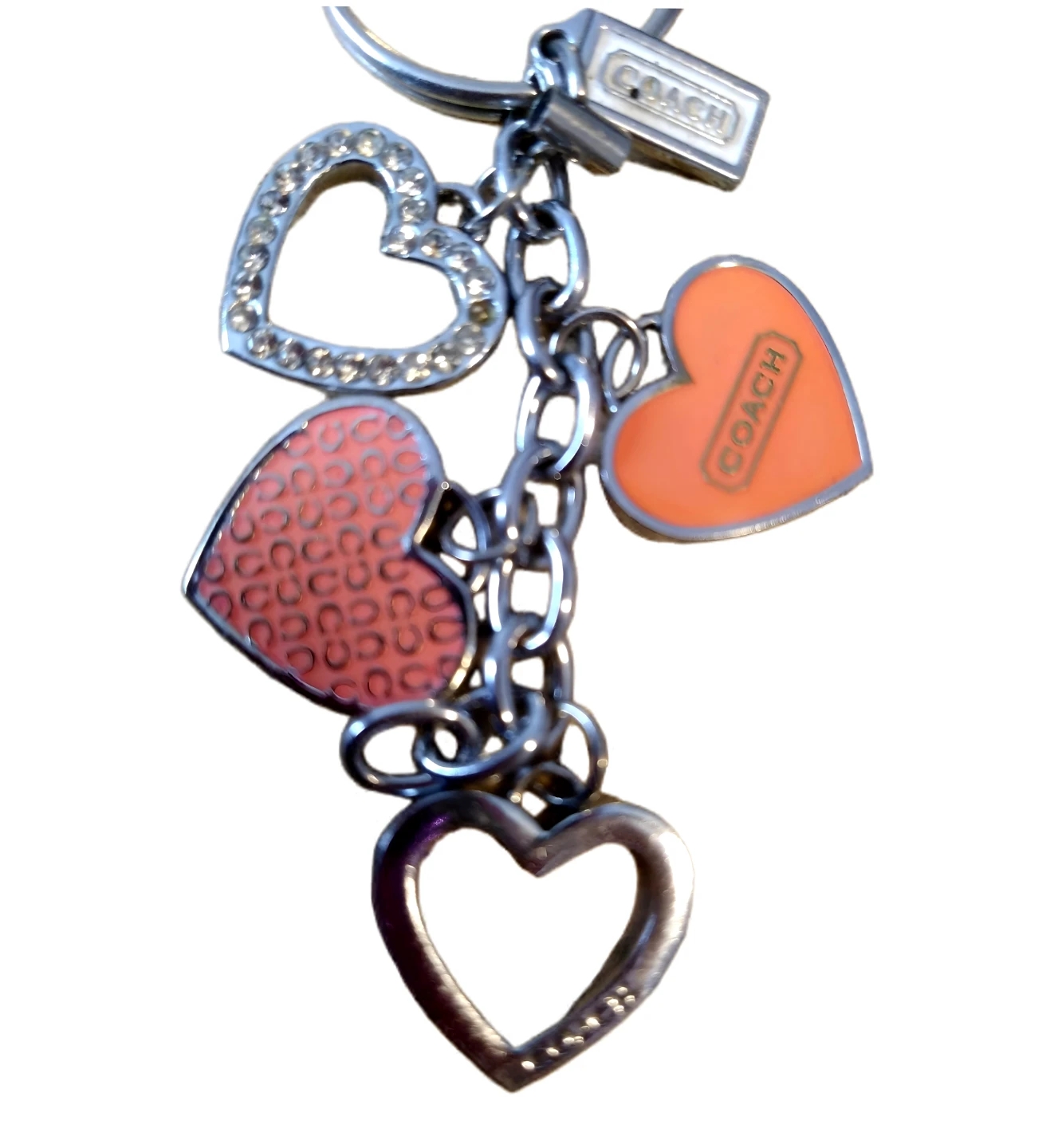 Coach Vintage Y2K Peach, Pink and Swarovski Crystal Charm - photo 5