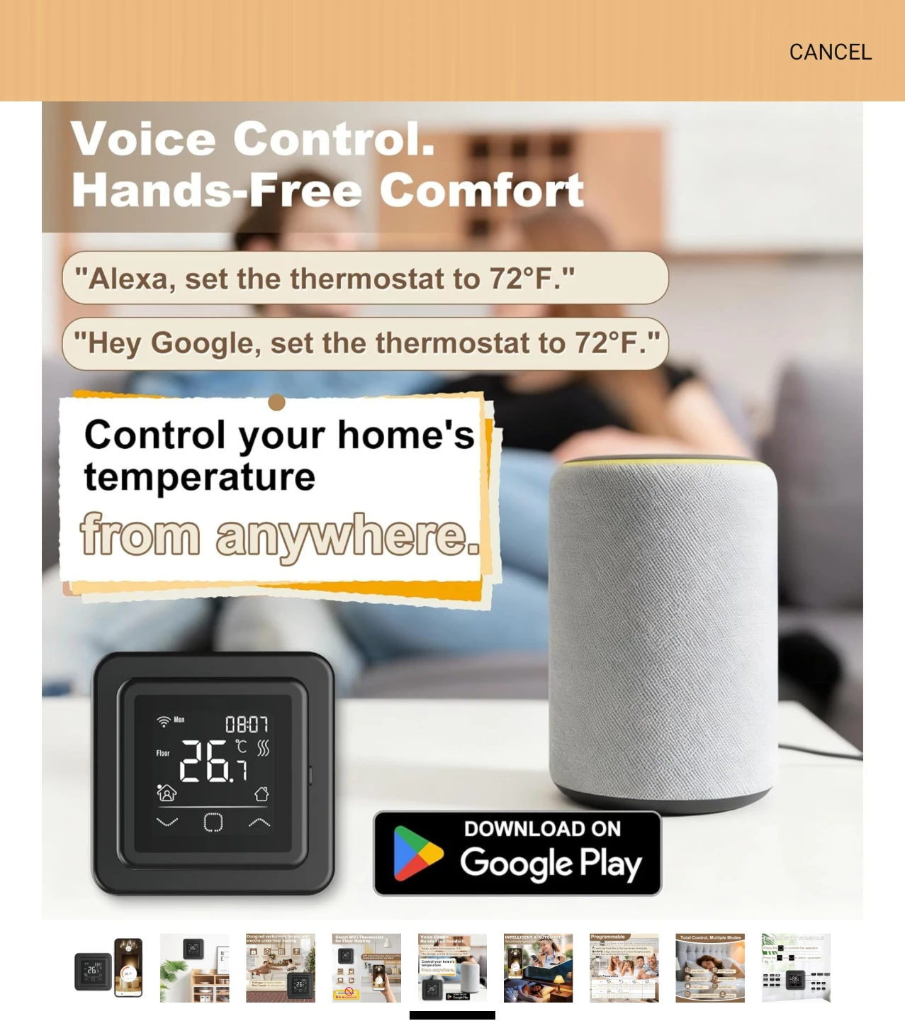 Smart WiFi Thermostat for Electric Underfloor Heating - photo 5