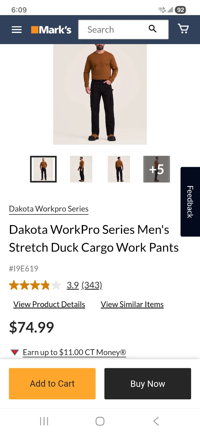 NEW 40x32 Dakota WorkPro Men's pants - photo 4