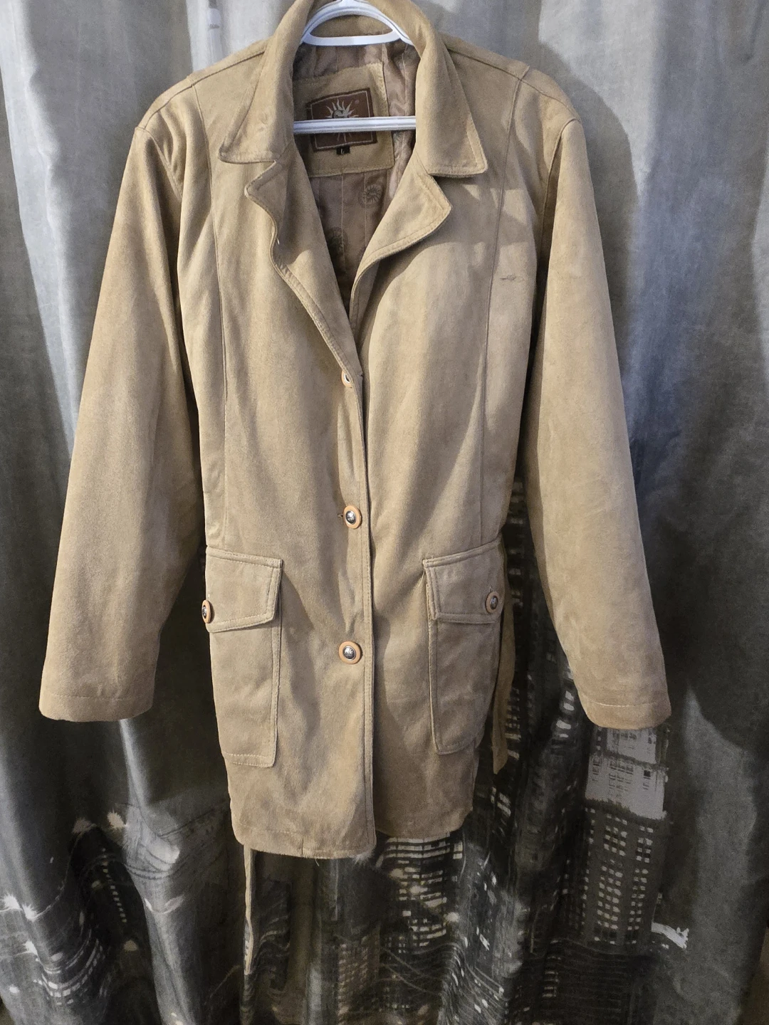 CV Suede-like Jacket - Tan - Size L