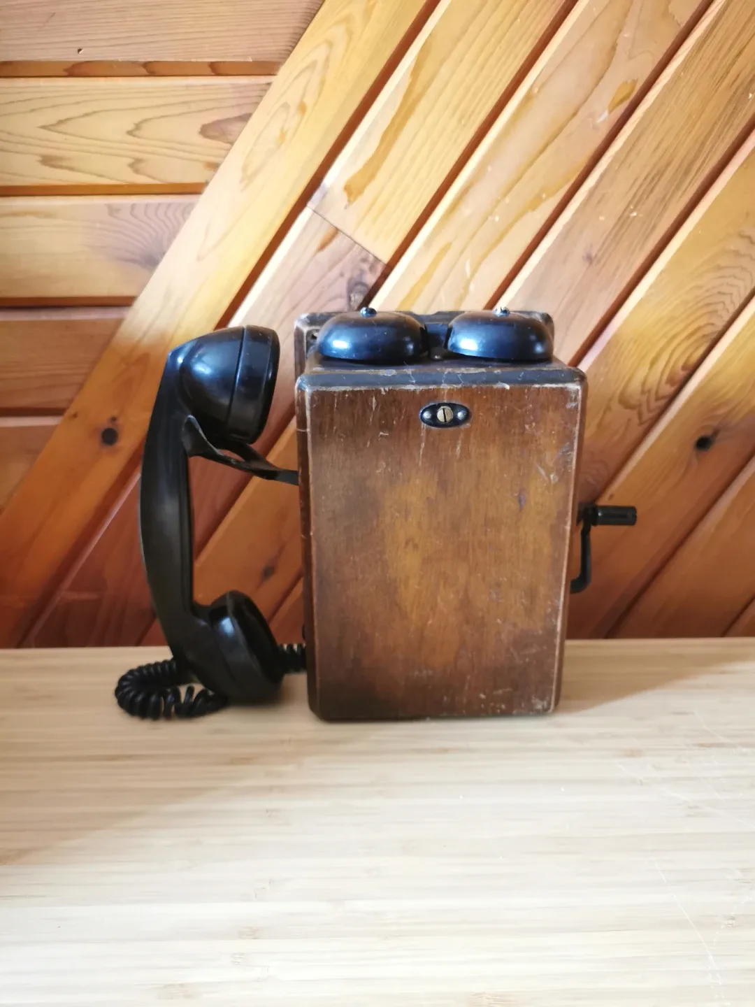 Northern Electric Antique Wall Telephone Wood Box Canada