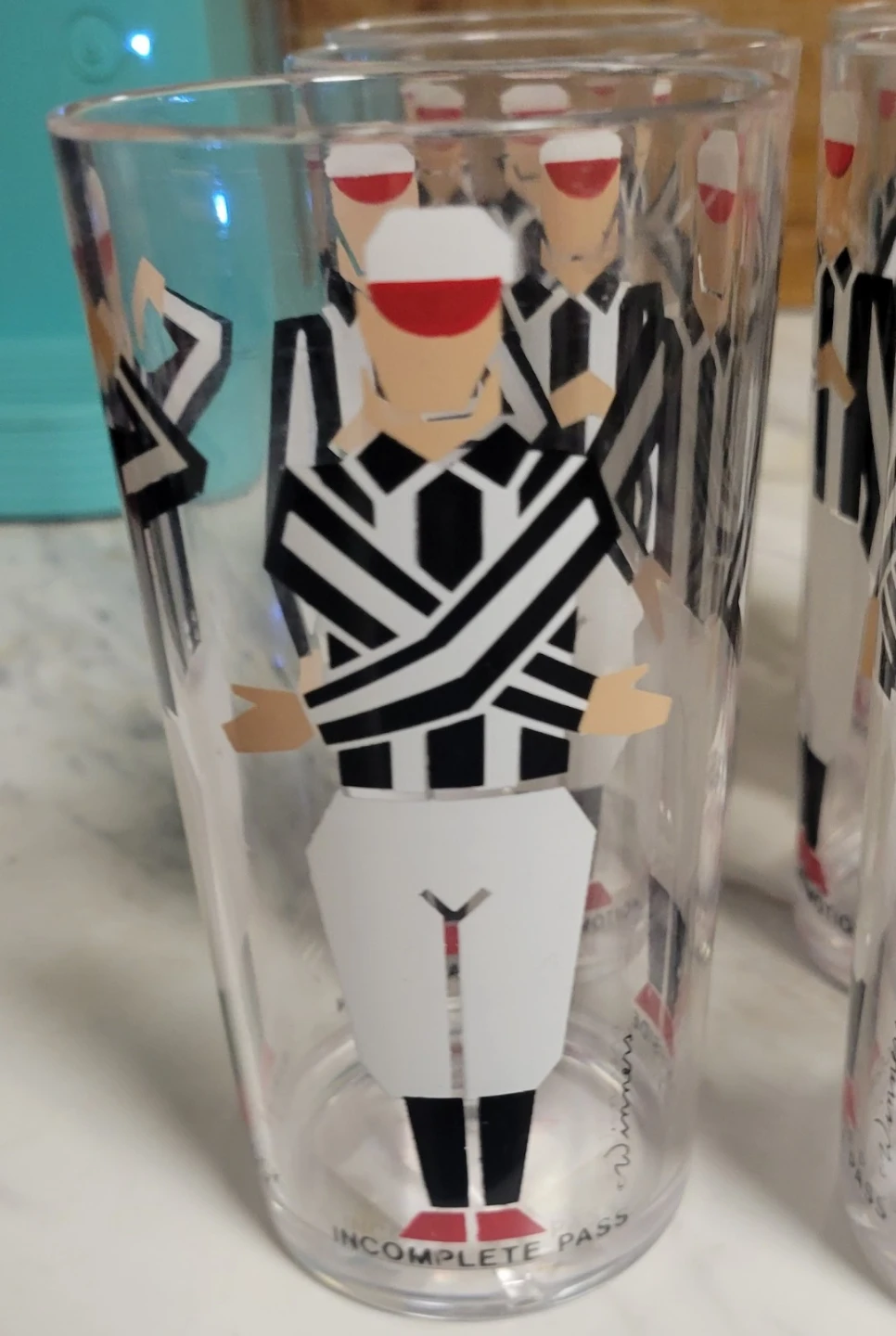 Set of 6  Football Referee Tumblers - photo 5