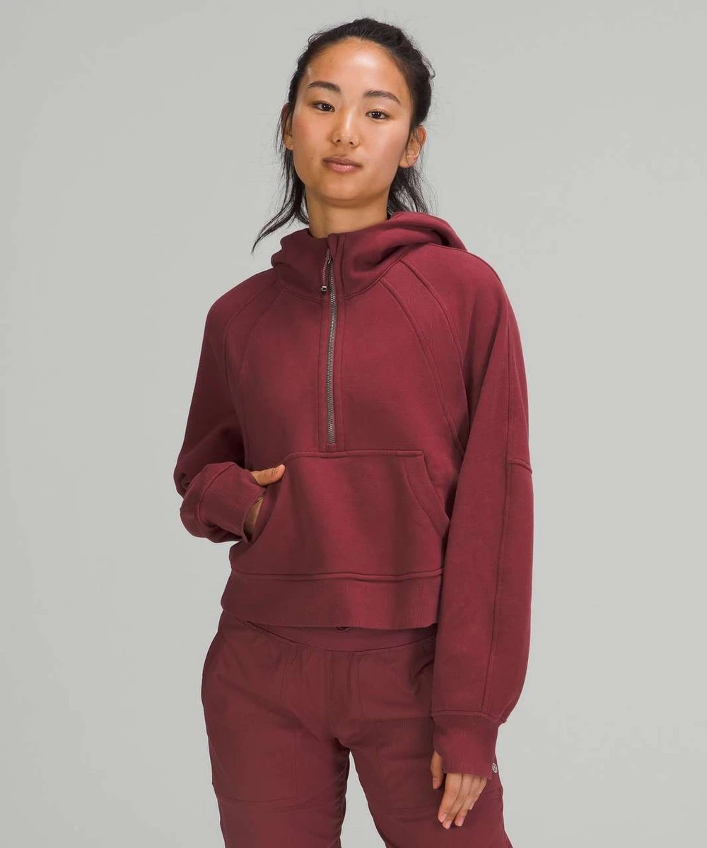 Lululemon Half Zip Hoodie Burgundy