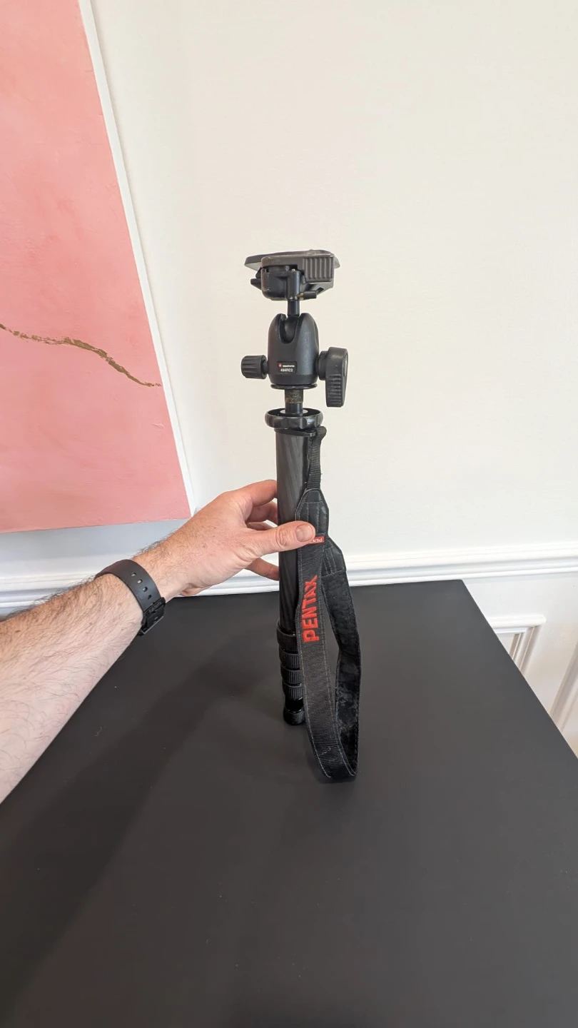 Manfrotto 494RC2 Ball Head on Sirui P-326 Carbon Monopod