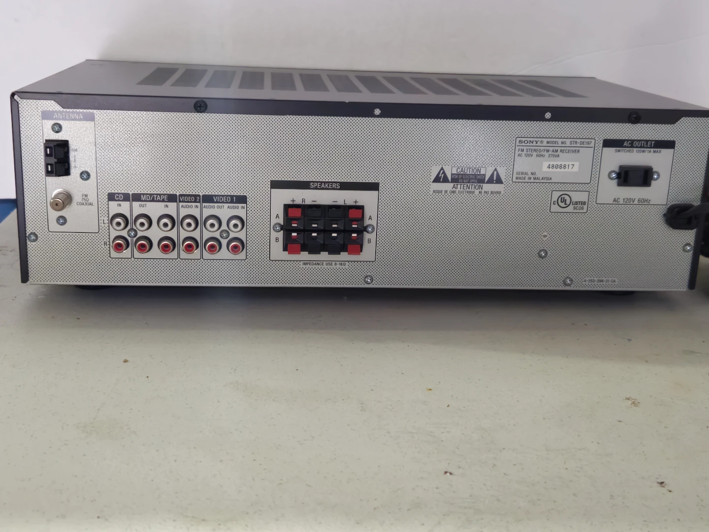 Sony STR-DE197 FM Stereo/AM Receiver - photo 5