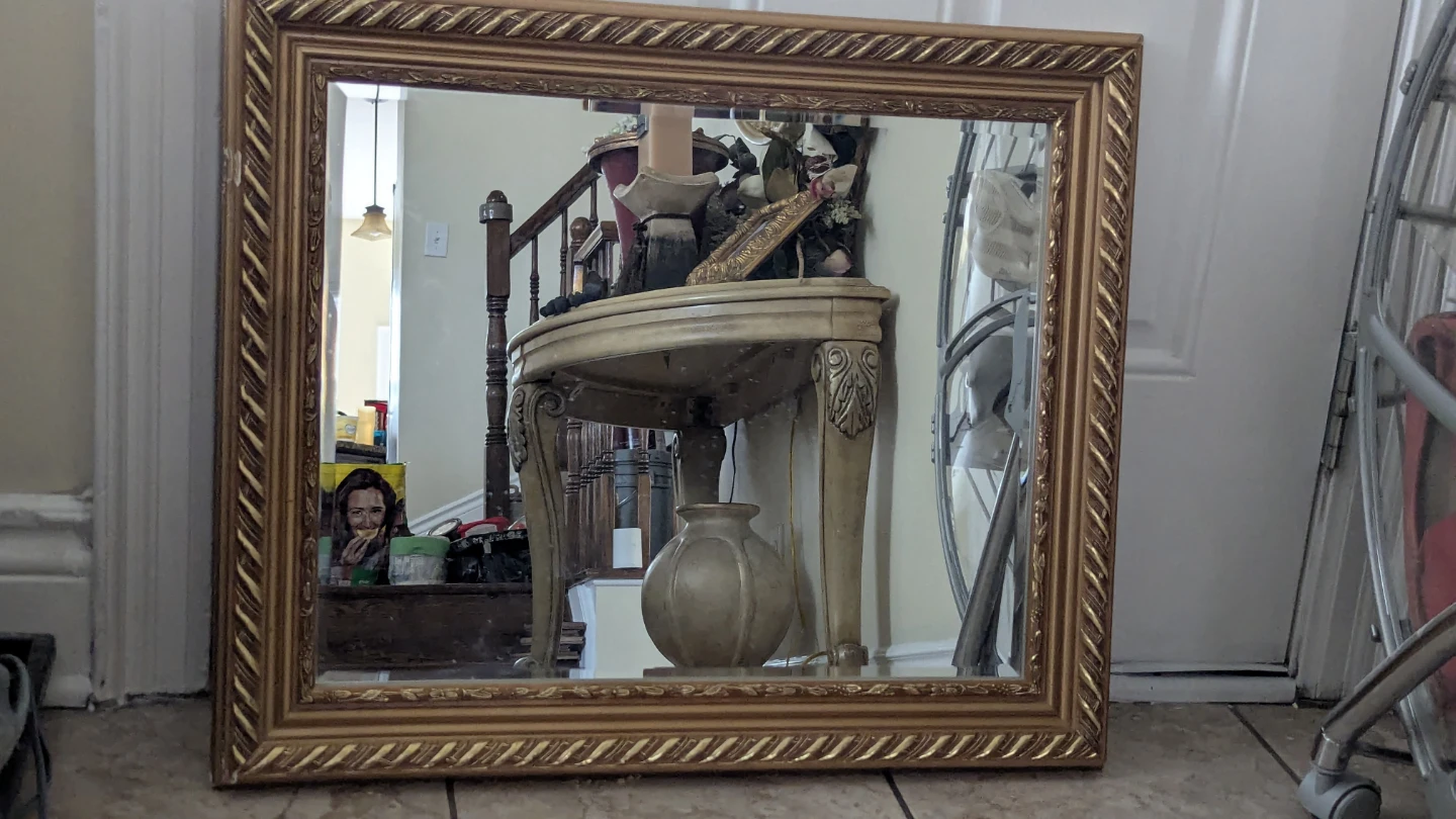 Ornate Gold Framed Wall Mirror