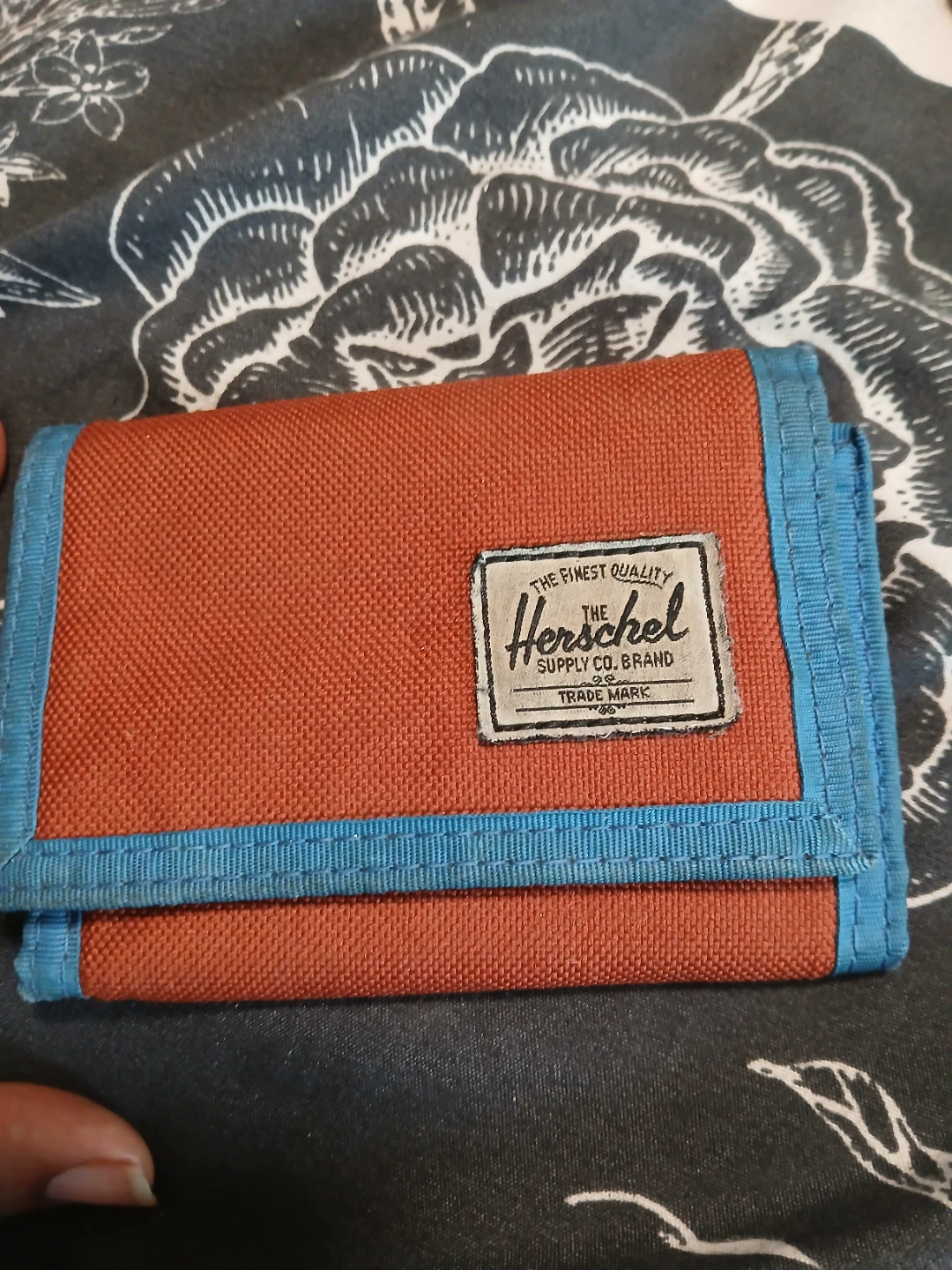Herschel Supply Co. Tri-Fold Wallet - Orange/Blue