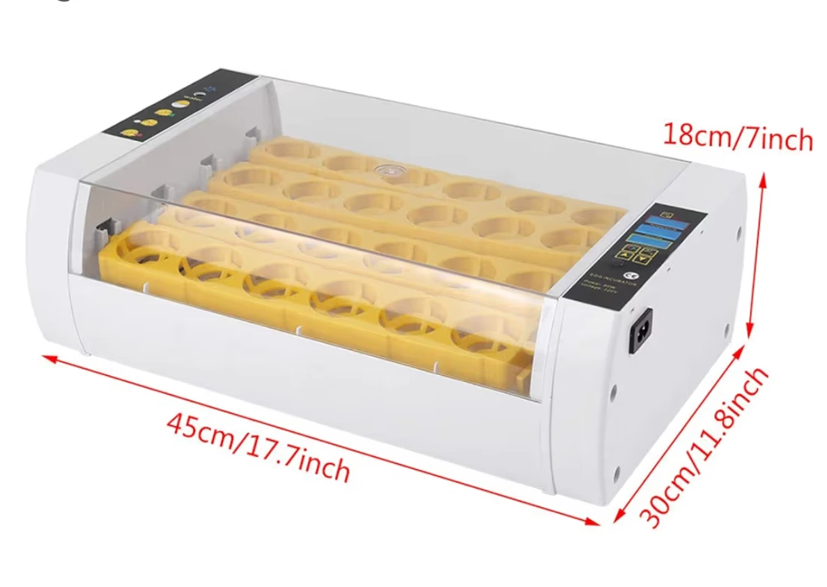 24 Egg Digital Incubator with Temperature Display - photo 2