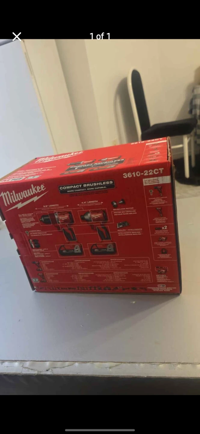 Milwaukee 3610-22CT Compact Brushless Impact Wrench Kit