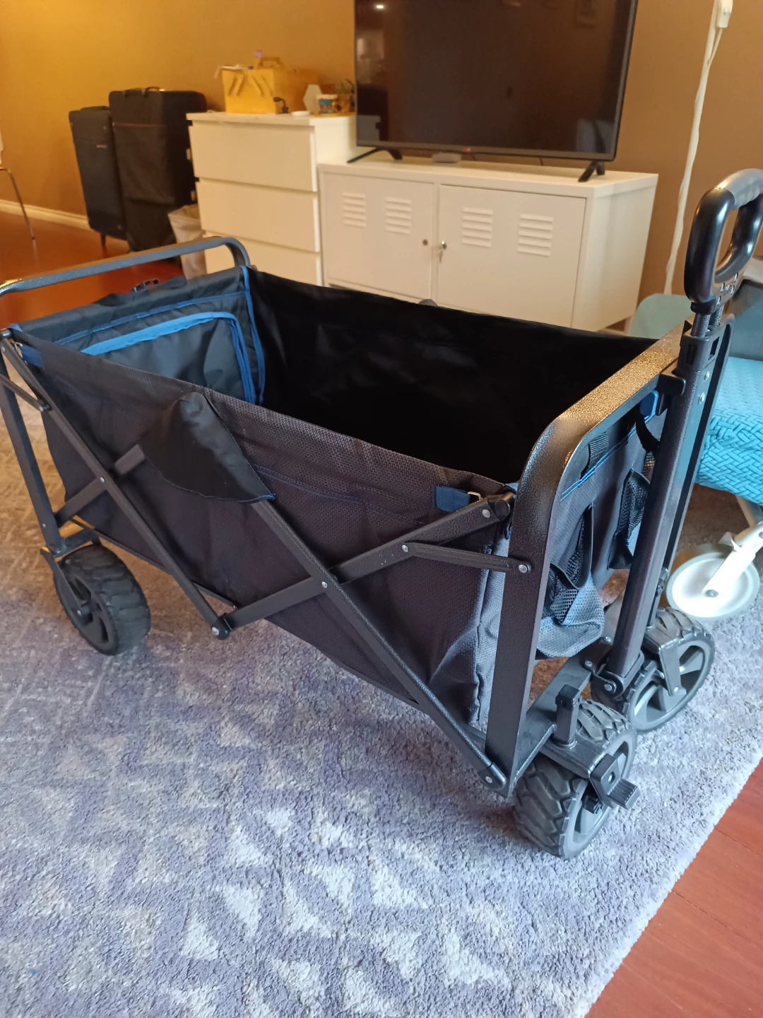 Black Folding Wagon with Handle - photo 2
