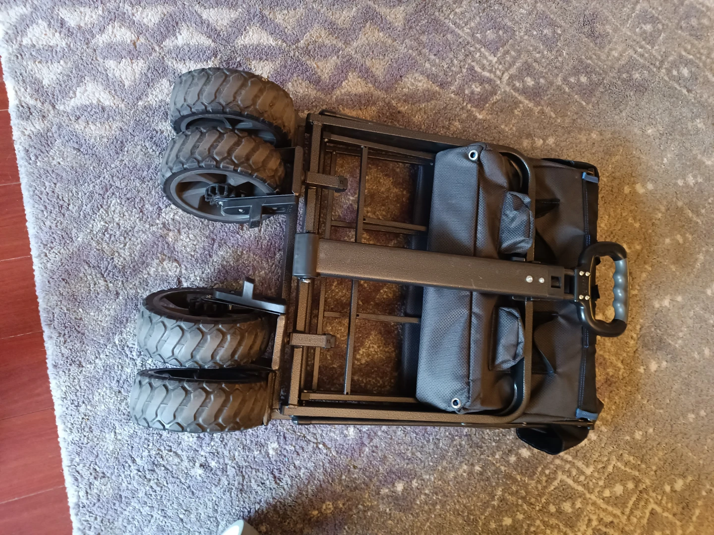 Black Folding Wagon with Handle - photo 4