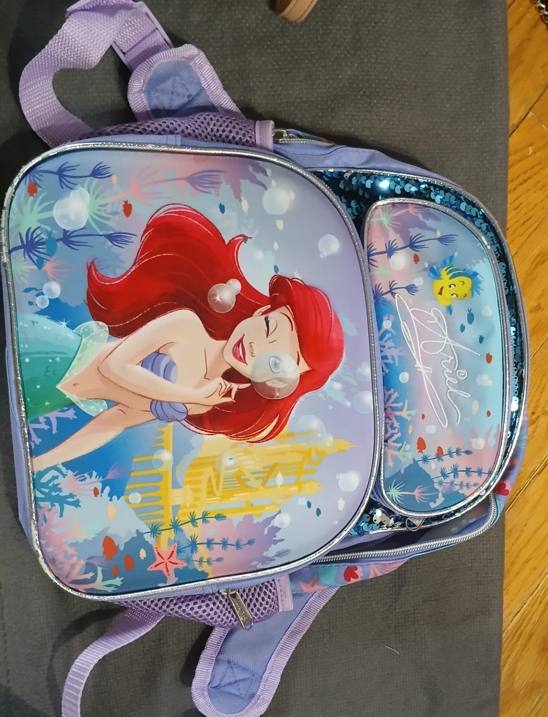 Kids Ariel The Little Mermaid Backpack - photo 2