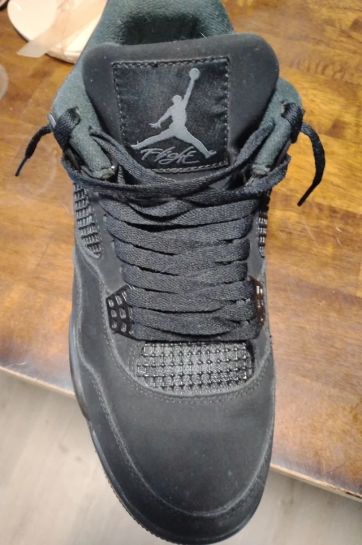 Air Jordan 4 "Black Cat" Mens Size 10 - photo 2