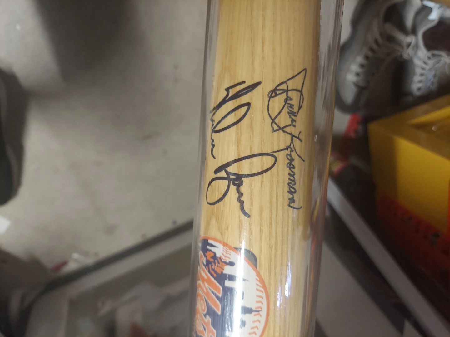 New York Mets Autographed Baseball Bat - photo 2