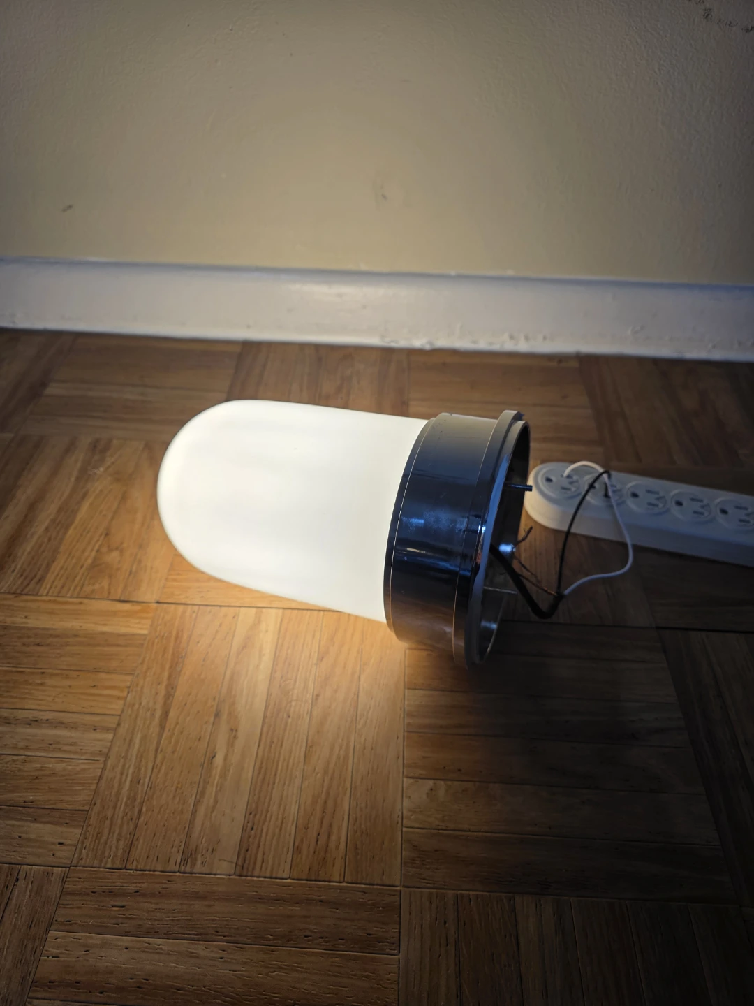 White Globe Ceiling Light Fixture with Chrome Trim