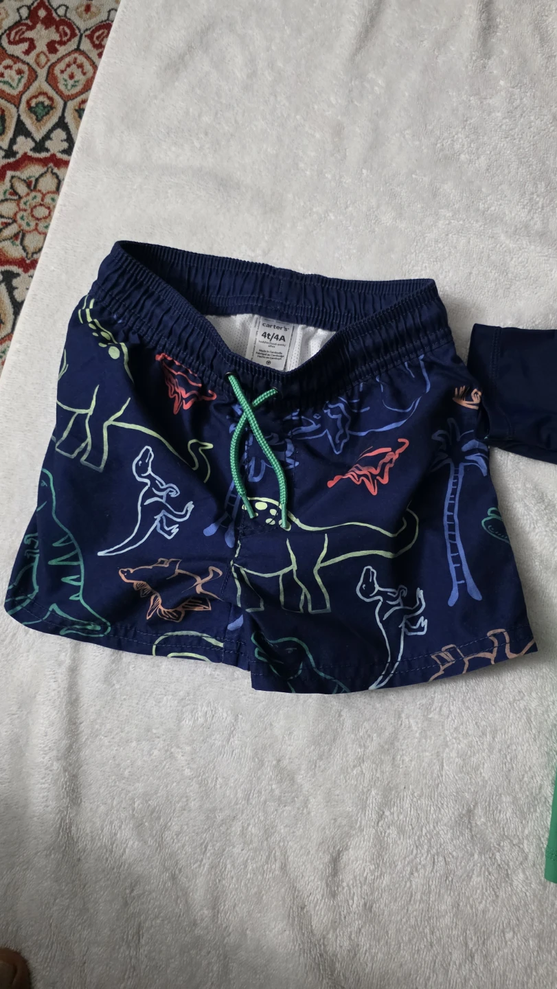 Carter's Dinosaur Rash Guard Swim Set Size 4T - photo 5
