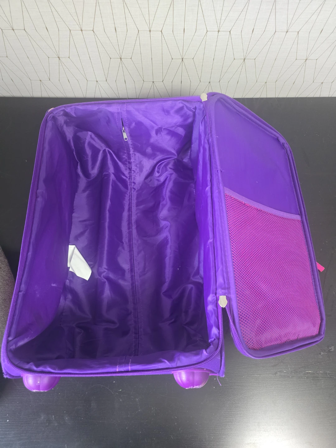 HEYS Kids Rolling Suitcase - Pink & Purple Polka Dot & Stripes - photo 3