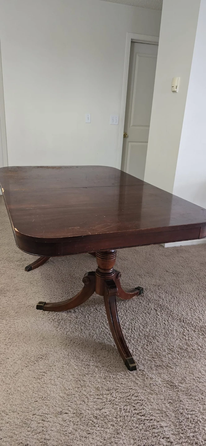 Antique Pedestal Dining Table