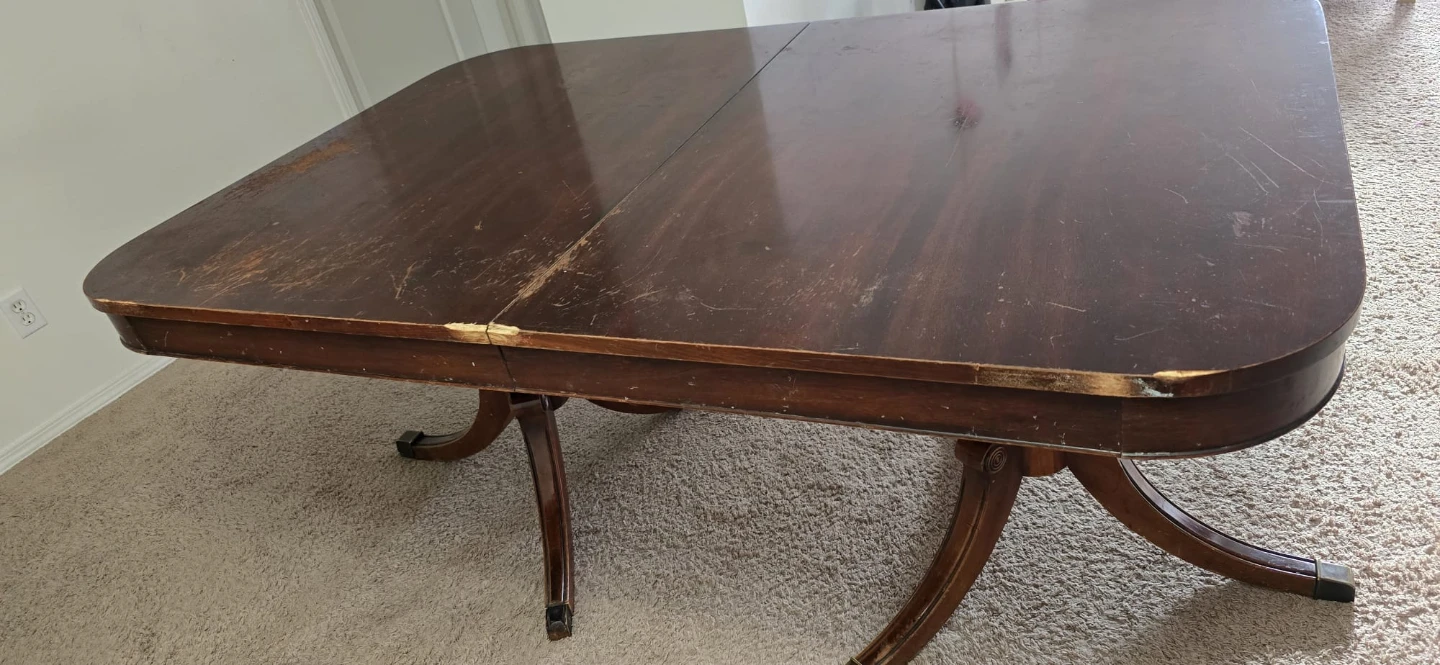Antique Pedestal Dining Table - photo 4